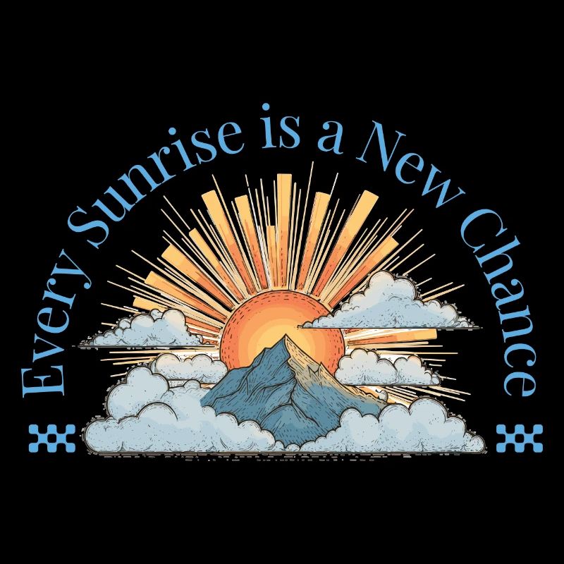 Every Sunrise is a New Chance Design 