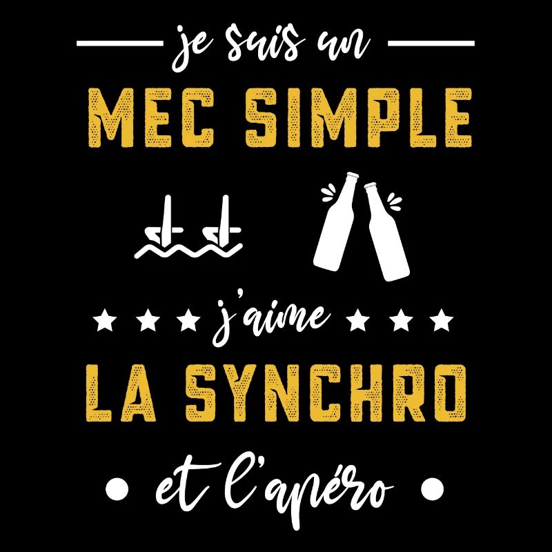 synchro mec simple apéro cadeau nageur