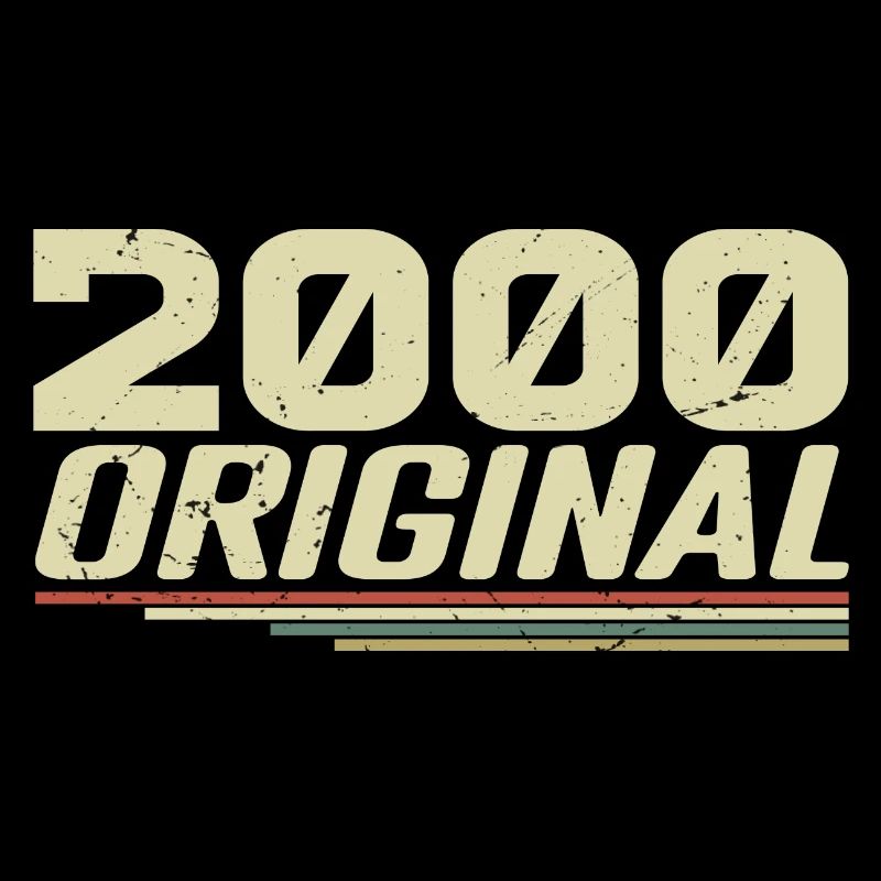 Né en 2000 Vintage 2000 Anniversaire Rétro 2000