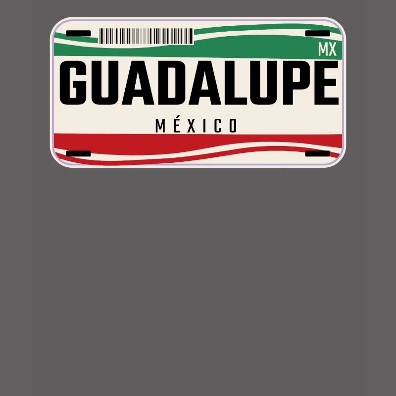 Guadalupe Personalized Mexican Vehicle plates w