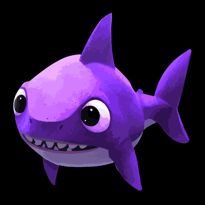 Bébé requin rose - Mignon et élégant