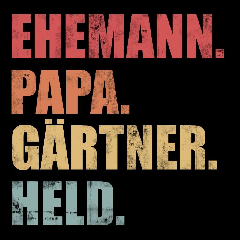 Ehemann Papa Gärtner Held Garten Vatertag Vintage