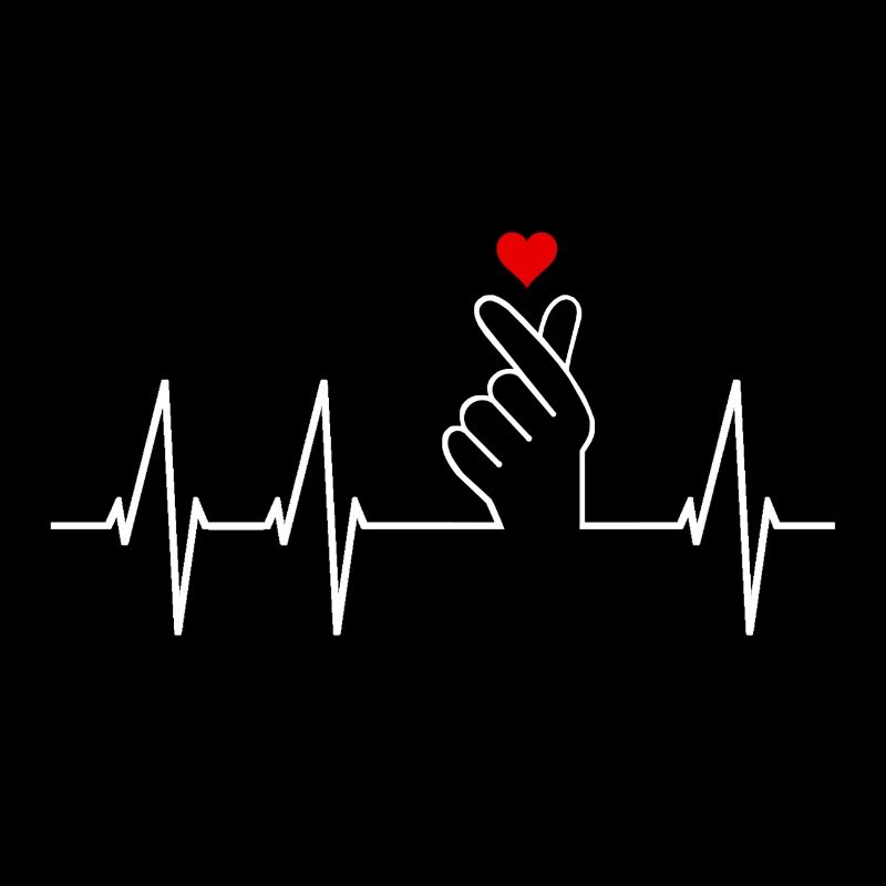 K-pop Saranghae Finger Sign Kpop Fingerherz