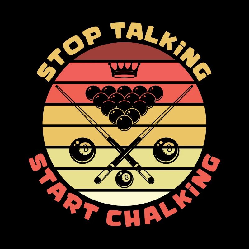 Arrêtez de parler Commencez à craquer Billard Snooker