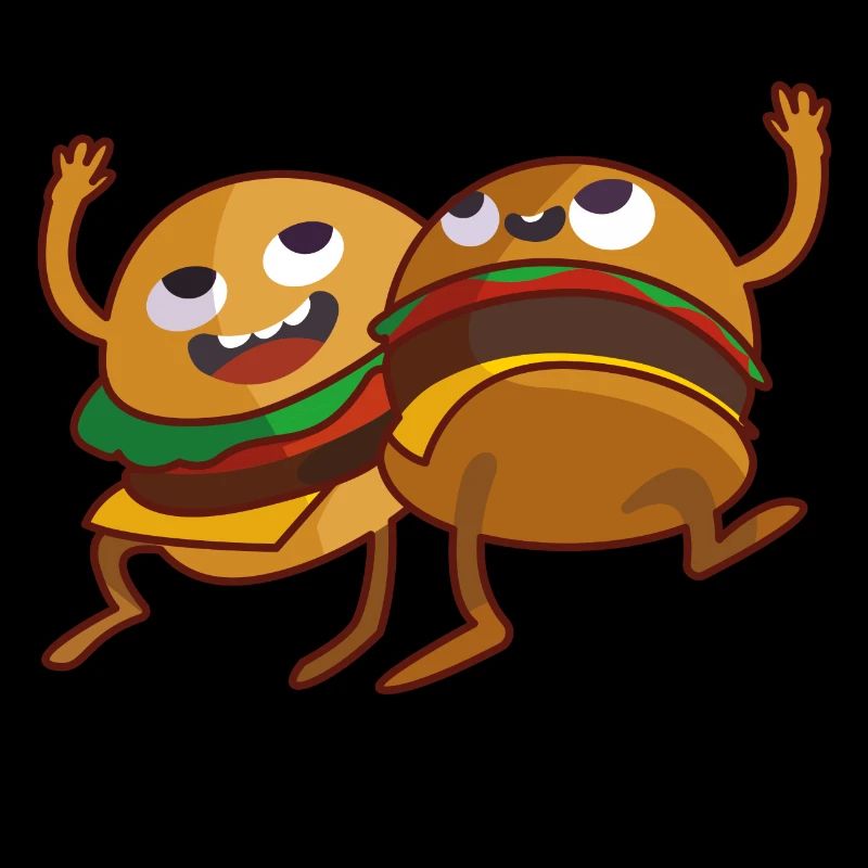 Burger essen comic