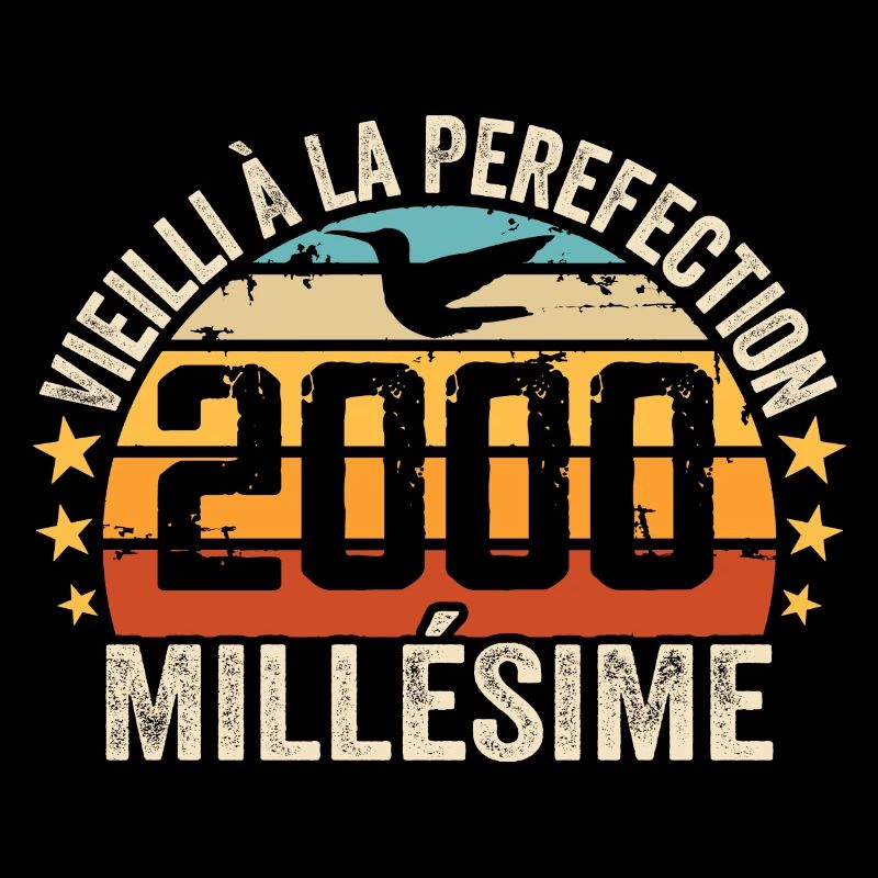 Millésime 2000 Cadeau D’anniversaire Rétro 2000