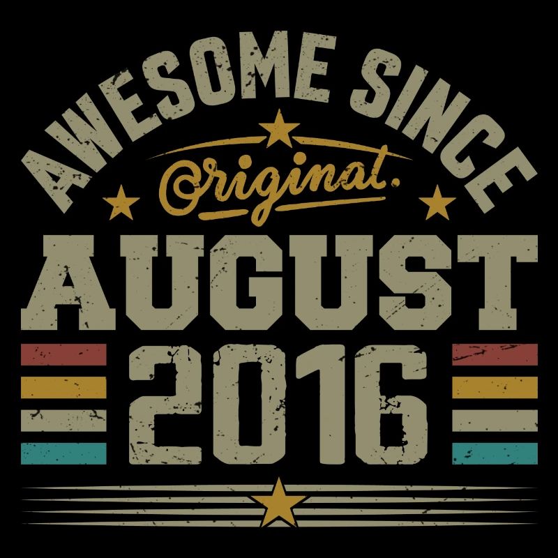 Août 2016 Anniversaire Août 2016 August 2016 Rétro