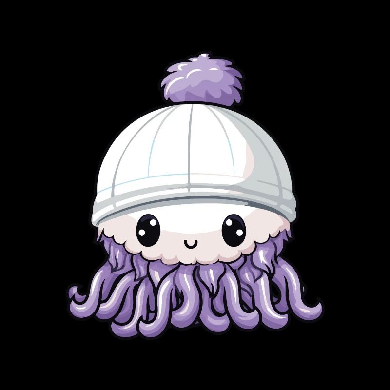 Oktopus Winter Krake Comic