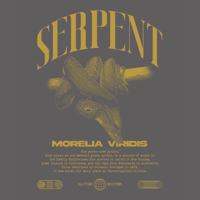 Green Tree Python Modern Reptile Keeper Streetwear