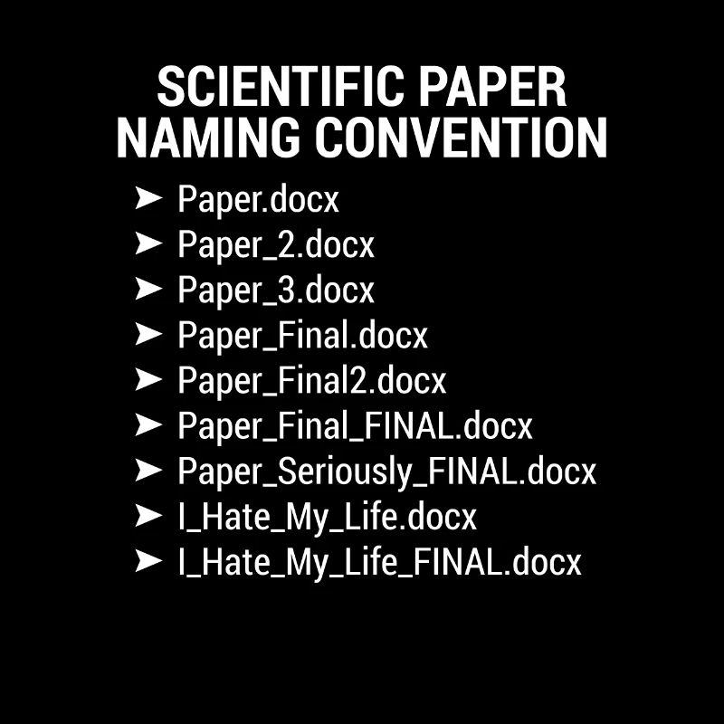 Scientific Paper Naming Convention Dateinamen