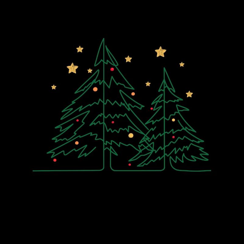 Minimalistic Christmas Trees