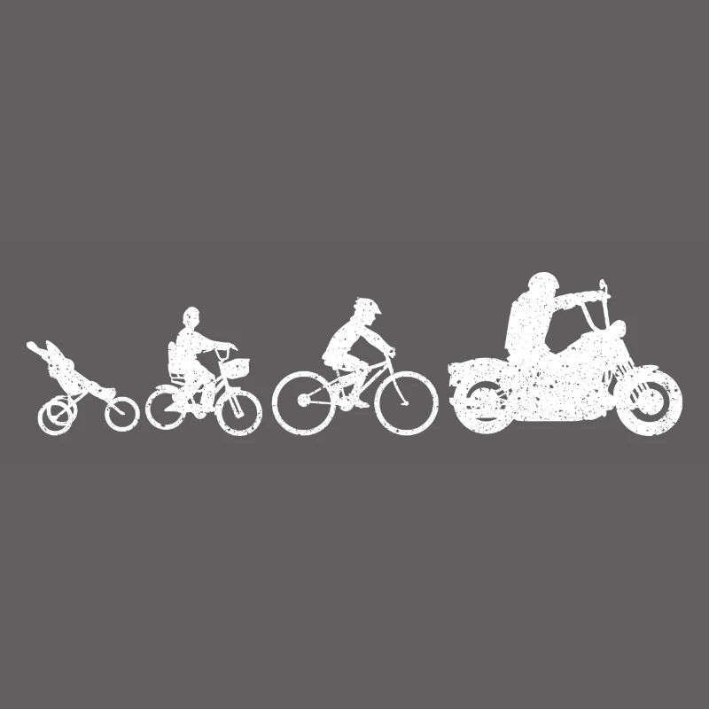 Evolution Motorrad Biker Geschenkidee