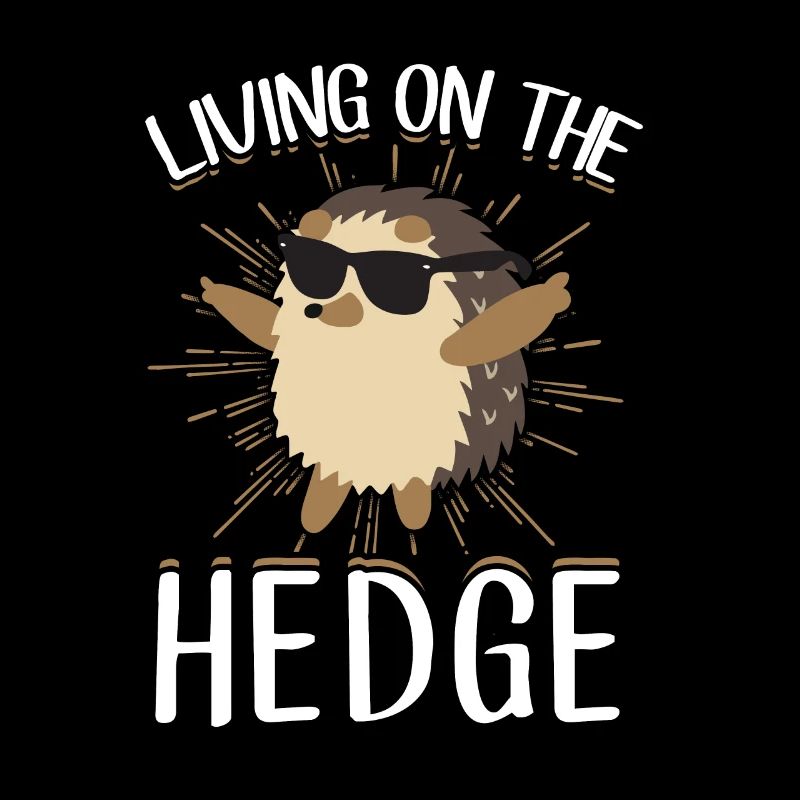 Leben auf der Hecke Niedlicher Igel