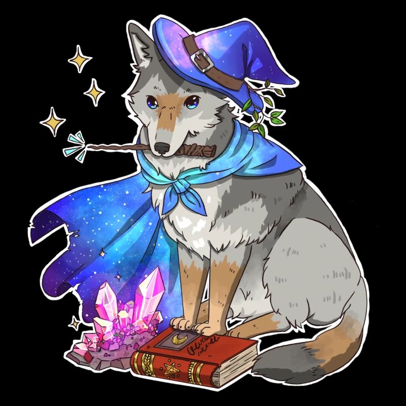 Magischer Wolf