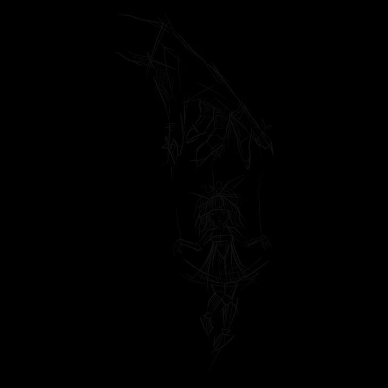 Puppeteer puppetmaster drawn hand puppet