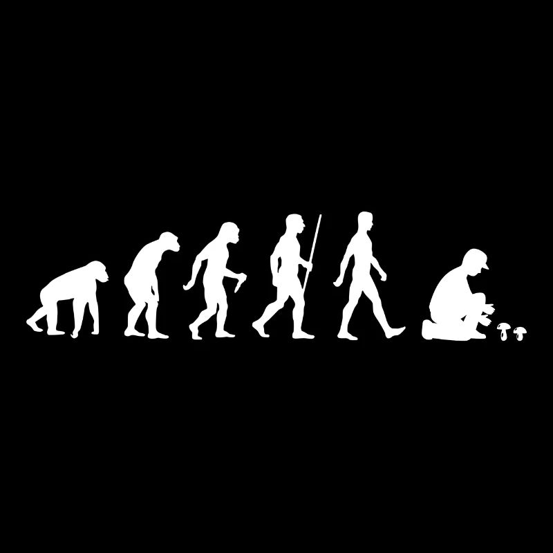 Cueilleur de champignons Evolution ramasser des champignons