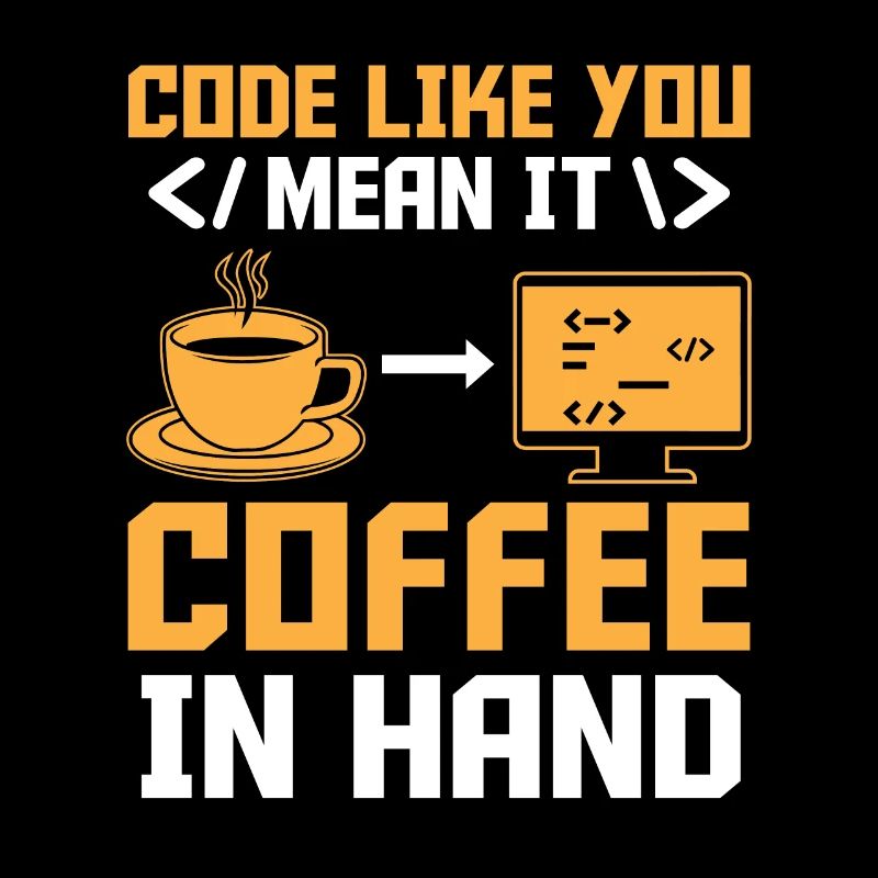 Kaffee-Codierung Programmierer Programmierer Entwickler Nerd Coff