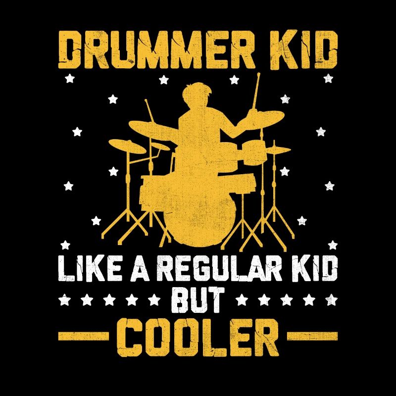 Drummer Kid comme un enfant normal mais plus cool Drum Dru