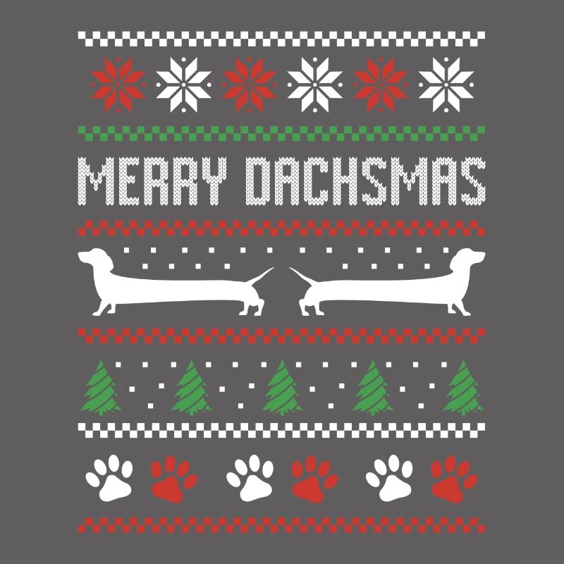 Dackel Wurst Hund Hässlicher Weihnachtspullover