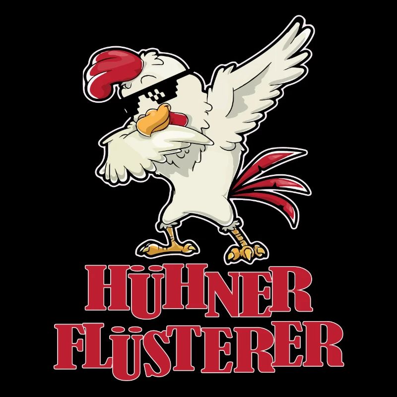 Hühnerflüsterer Dabbing Huhn mit Sonnenbrillen