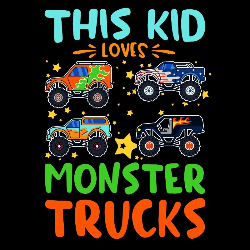 Dieses Kind Liebt Monstertrucks