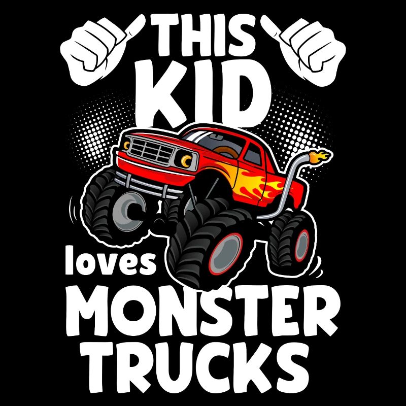Dieses Kind Liebt Monstertrucks