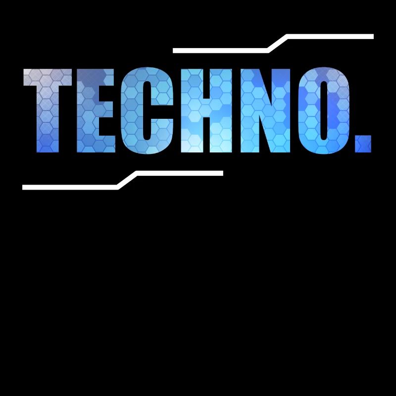 A Techno Tee For Music Lovers Saying "Techno."