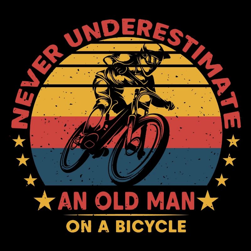 Never underestimate an old man on a bicycle