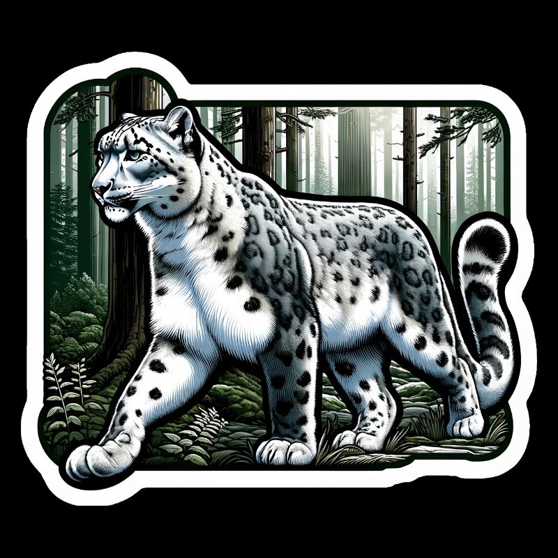 Léopard des neiges Léopard blanc Léopard