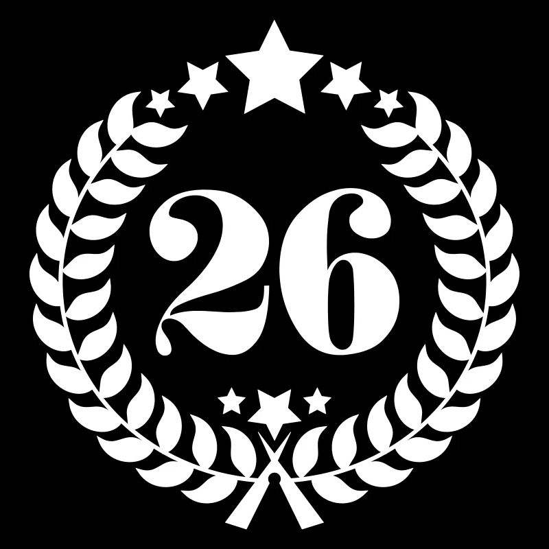 26ter numéro de bague d'anniversaire de 26 ans