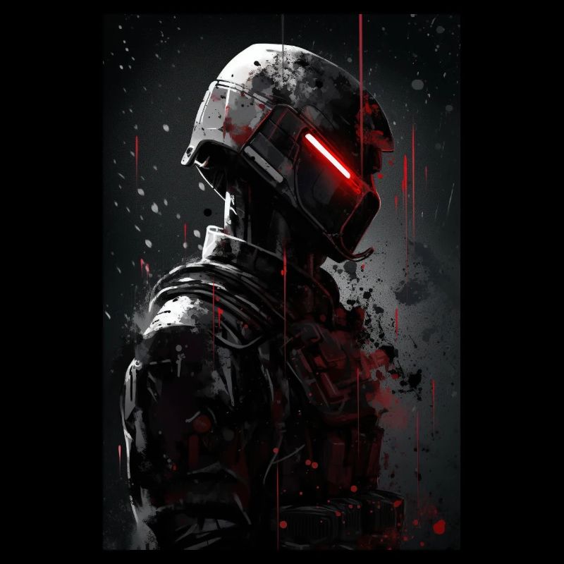 Neon Cyber Future Warrior #1