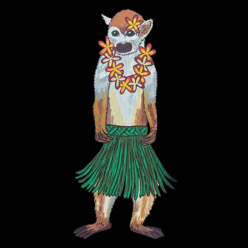 Totenkopfäffchen Affe Hawaii Hulaaffe Hula Hoola