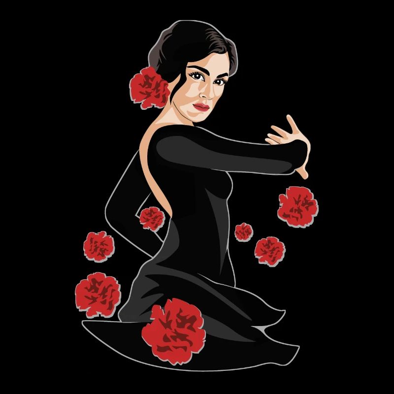 ŒILLETS DANSEUSE DE FLAMENCO