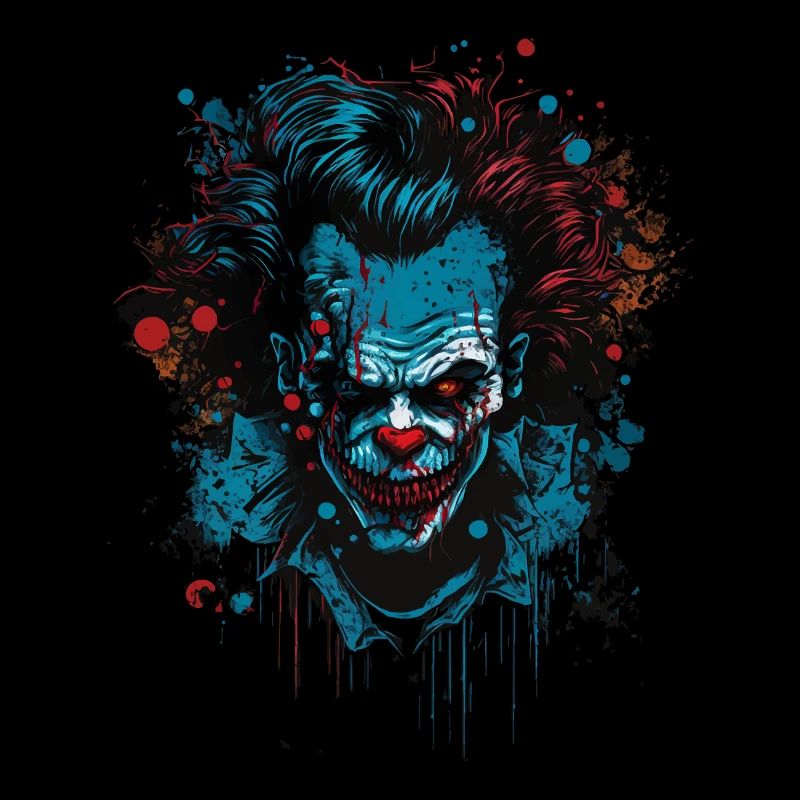Zombie clown effrayant