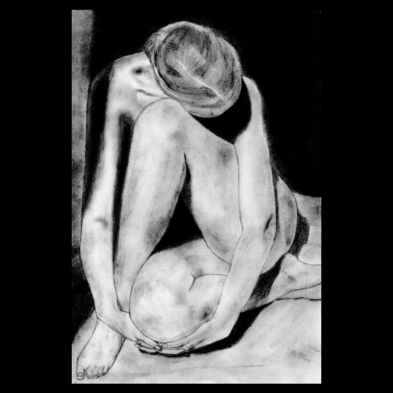 Femme timide nue