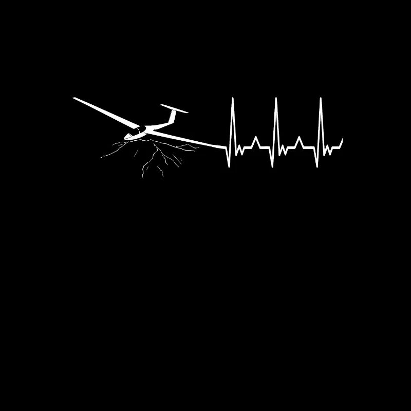 Glider flying glider pilot glider heartbeat