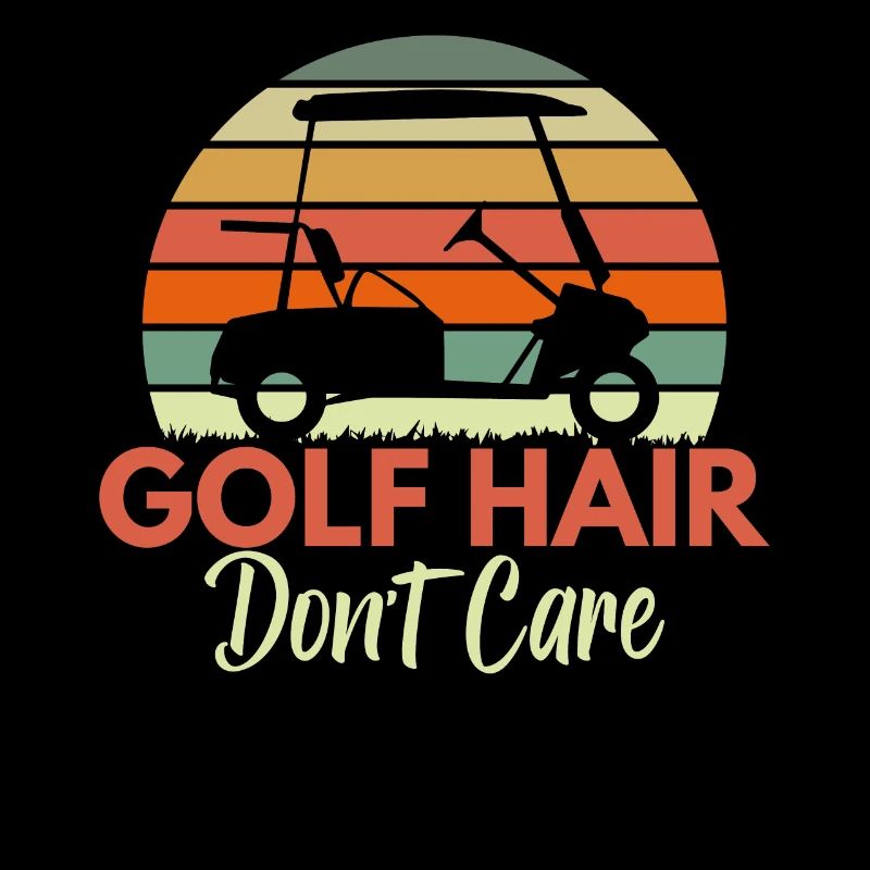 Golf hair doesn't care about fun golfing