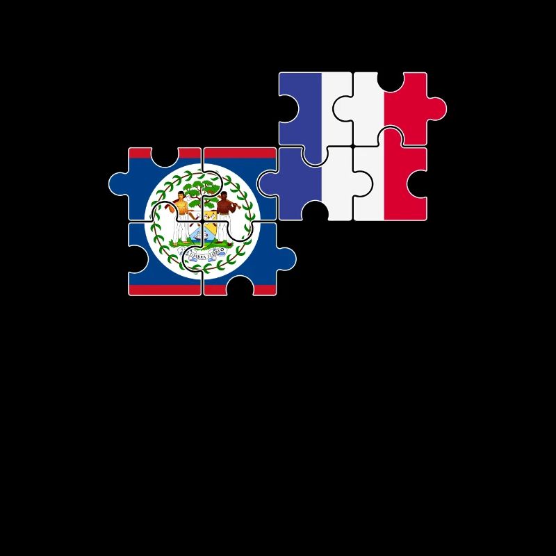 Belize Frankreich Flagge Belizer