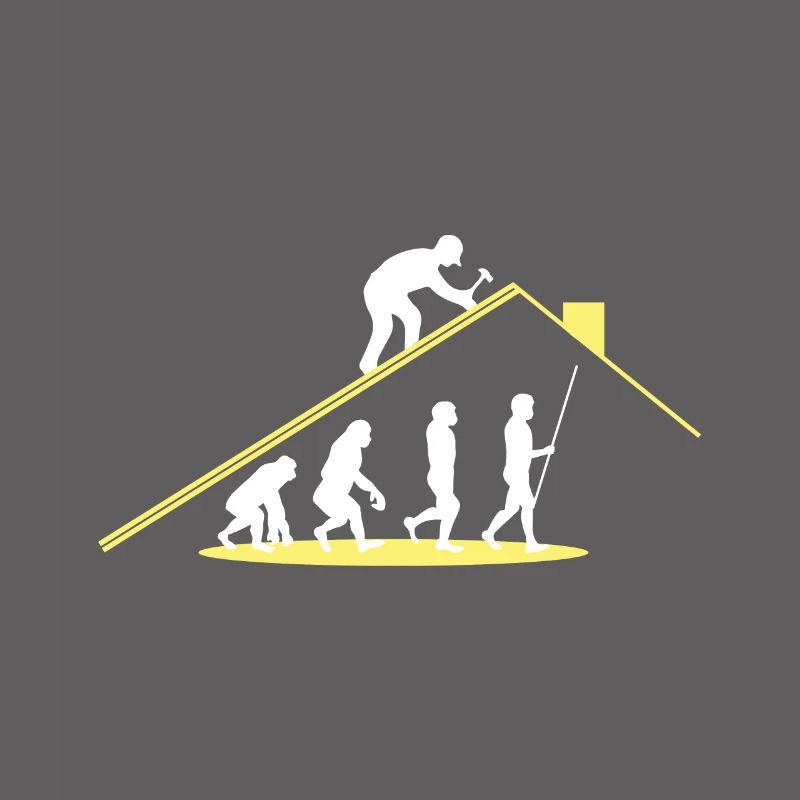 Dachdecker Evolution Arbeiter