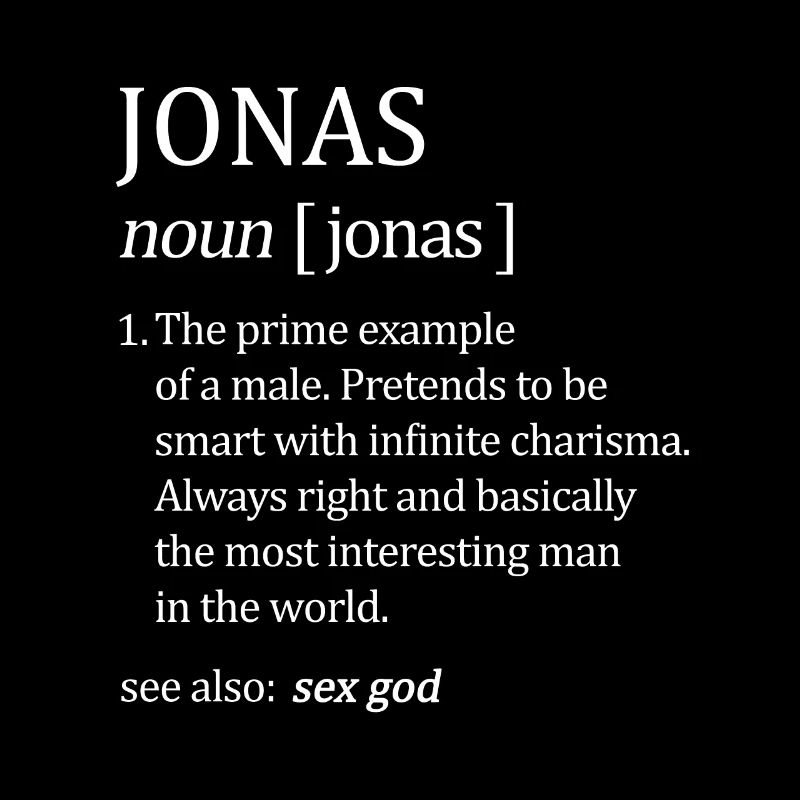 Jonas Definition First Name