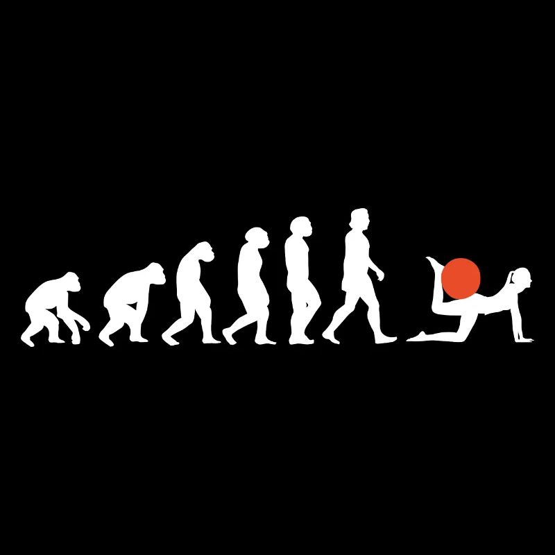 Pilates Yoga Evolution der Menschen Sport