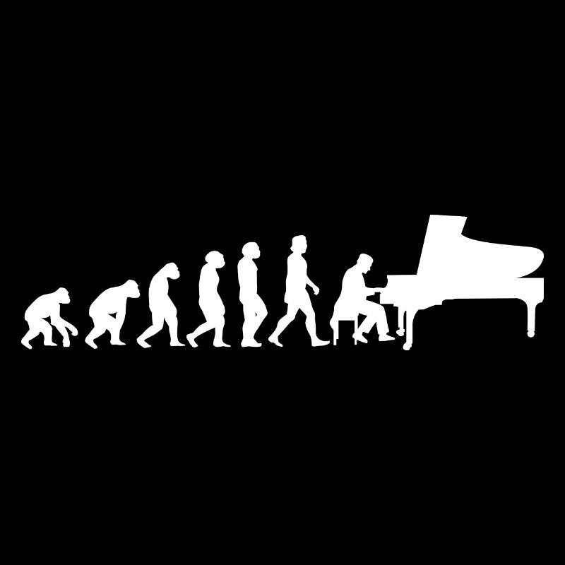 Piano White Evolution Pianiste de musique