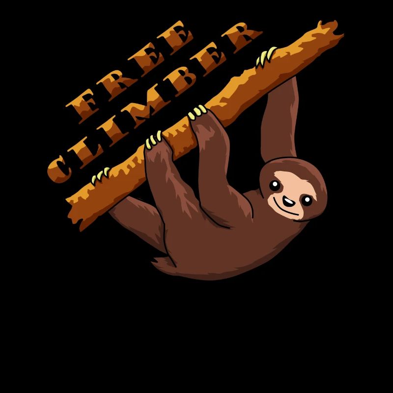Climber Sloth Climbing Travel Wild Camper
