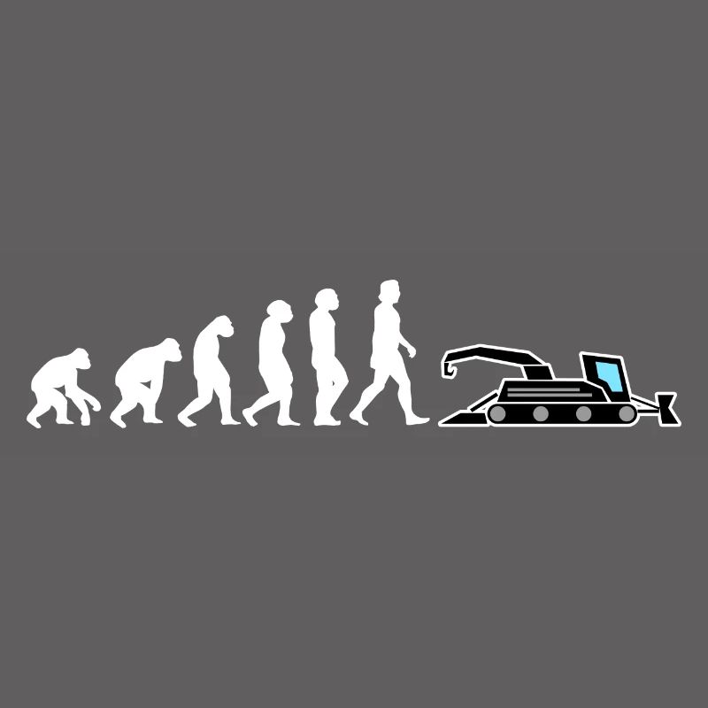 dameuse évolution grue véhicule pente neige