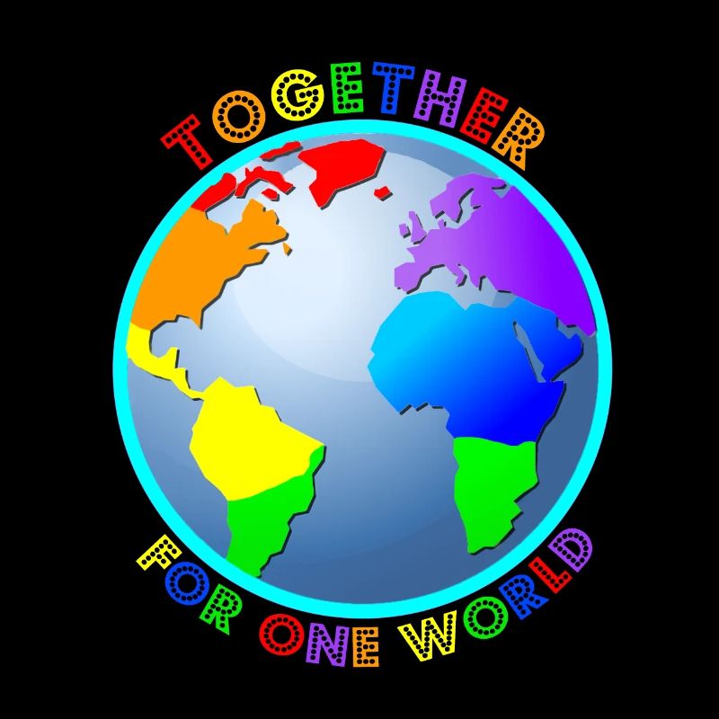 Statement: "For One World" - Regenbogenfarben