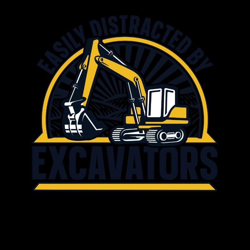 Easily Distracted By Excavators Raupenbagger
