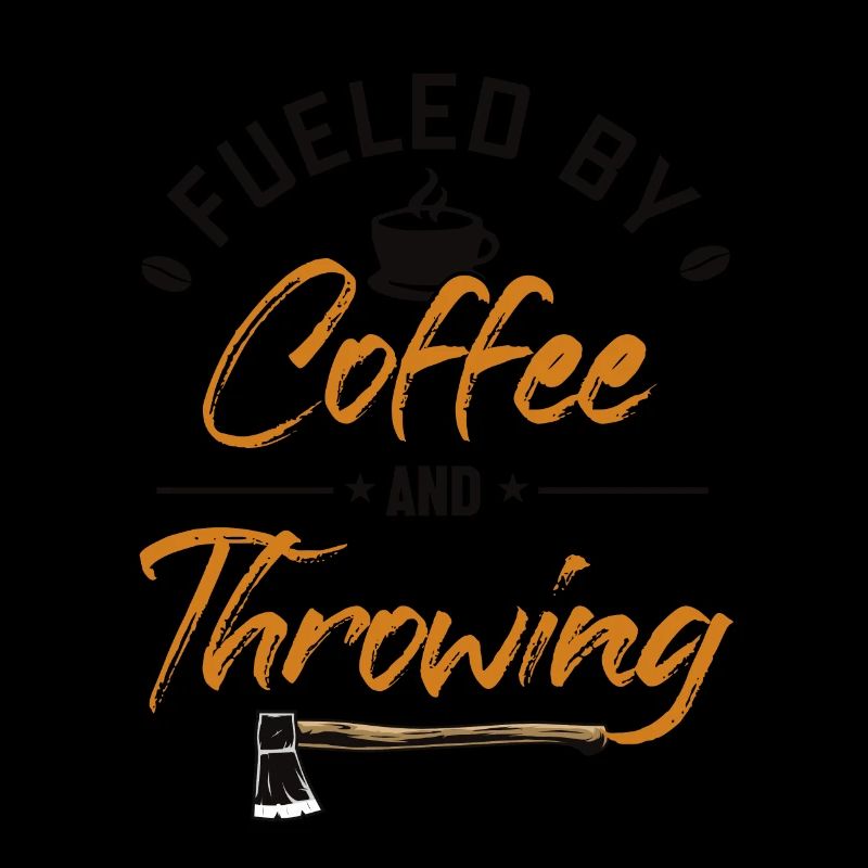 Alimenté par le café et le lancer de hache Lancer de hache