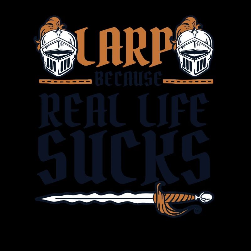 LARP, weil das echte Leben LARPing-Waffen ist