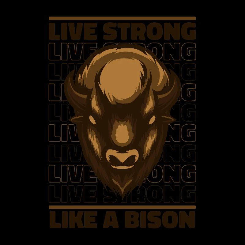 Vivre fort comme un bison Bison Bison d’Amérique