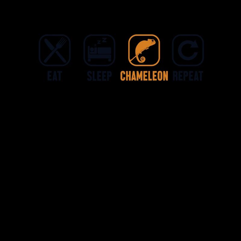 Eat Sleep Chameleon Repeat Panther Veiled Lover